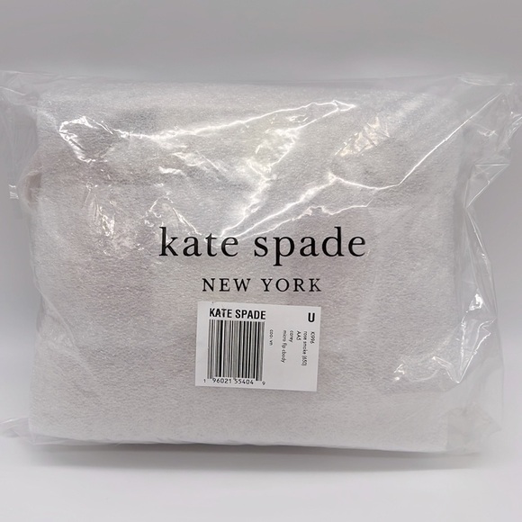 Kate Spade Carey Faux Fur Quilted Micro Flap Crossbody Rose Smoke - Picture 12 of 16